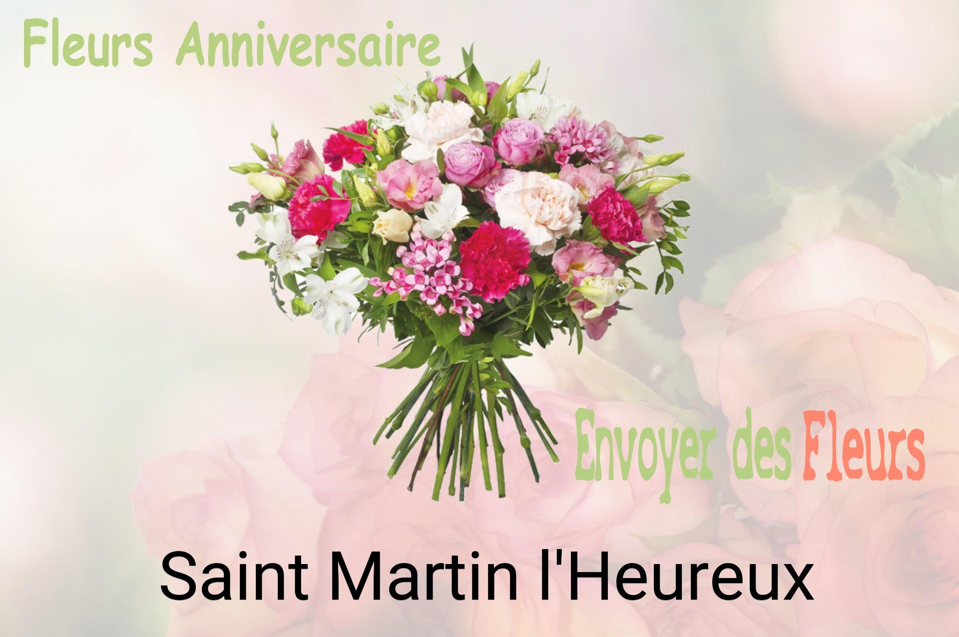 Bouquet de fleurs d’anniversaire livré à Saint-Martin-l'Heureux